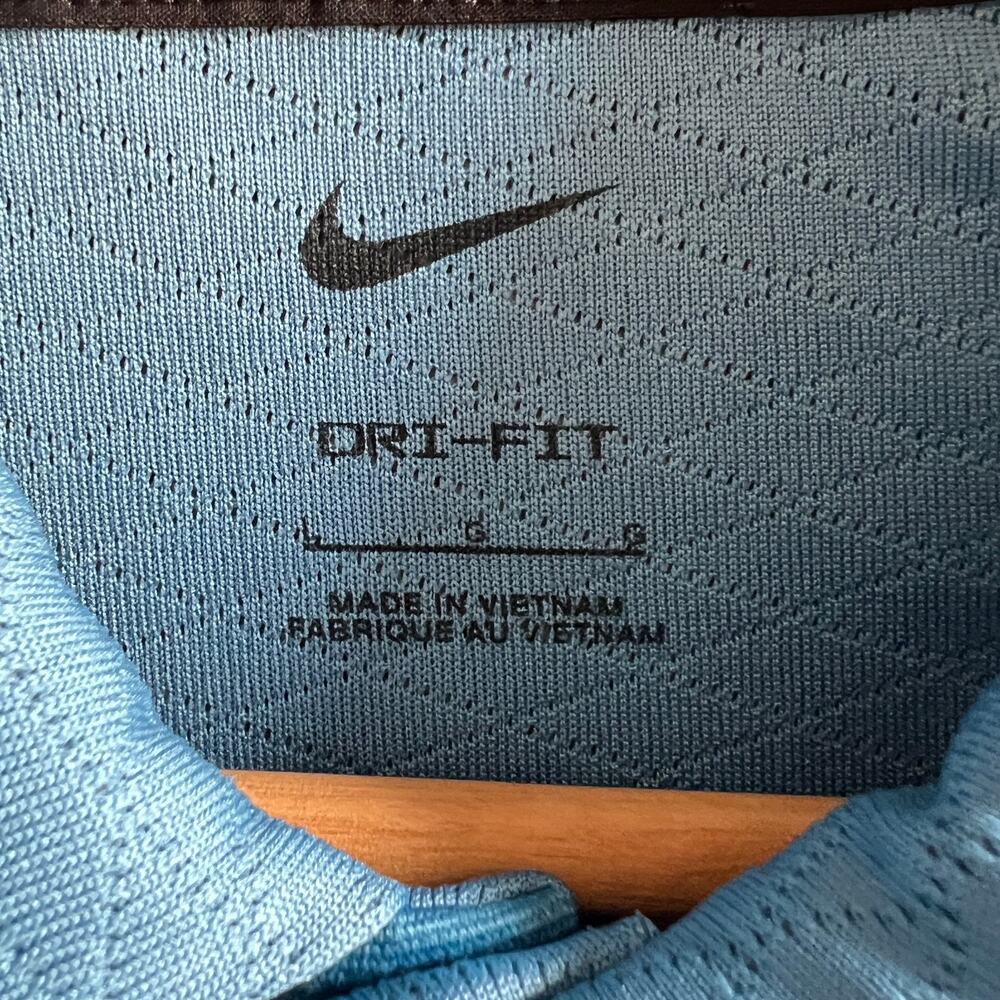 Nike Golf Dri-FIT Polo Shirt Blue Textured Athletic Performance Men’s L - Picture 4 of 11